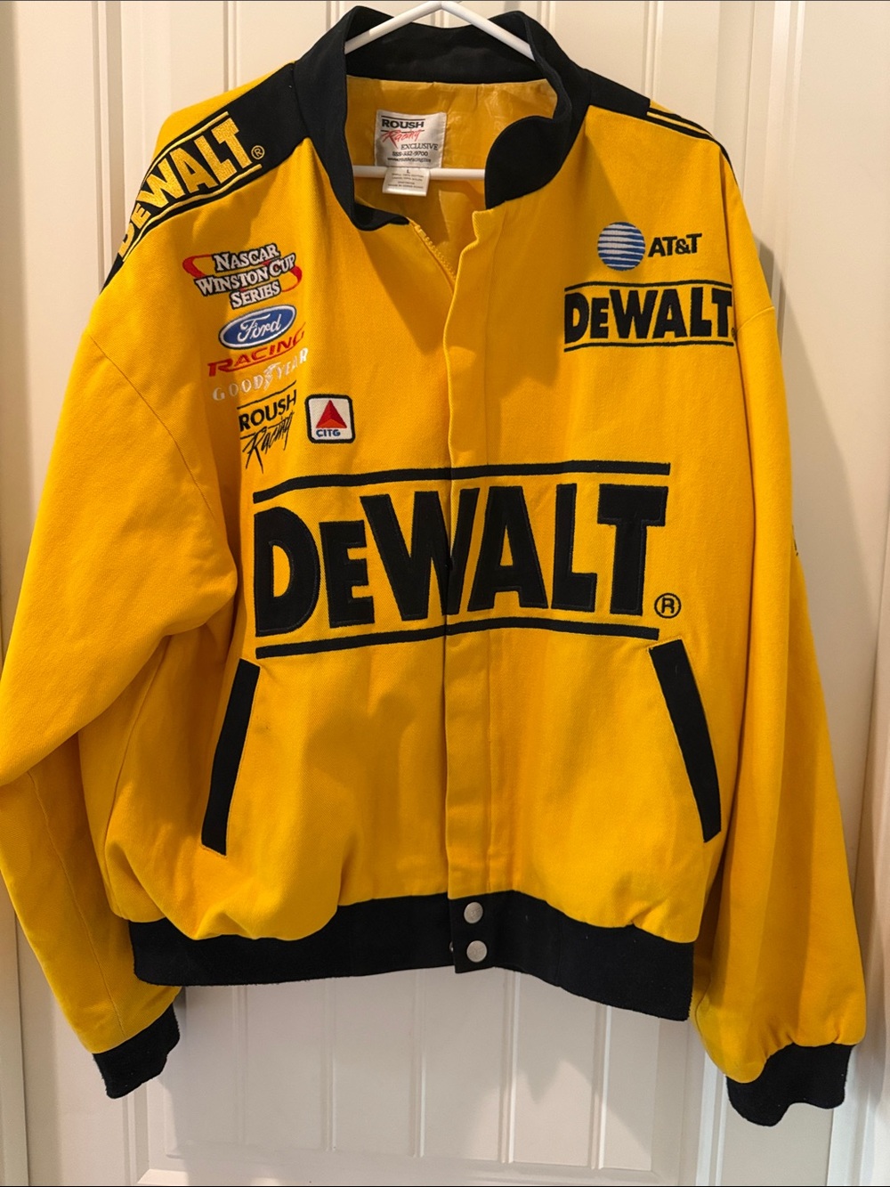 Vintage Dewalt NASCAR Winston Cup Racing Jacket Mens Large